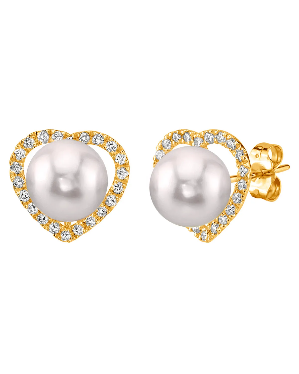 Akoya Pearl & Diamond Amour Earrings