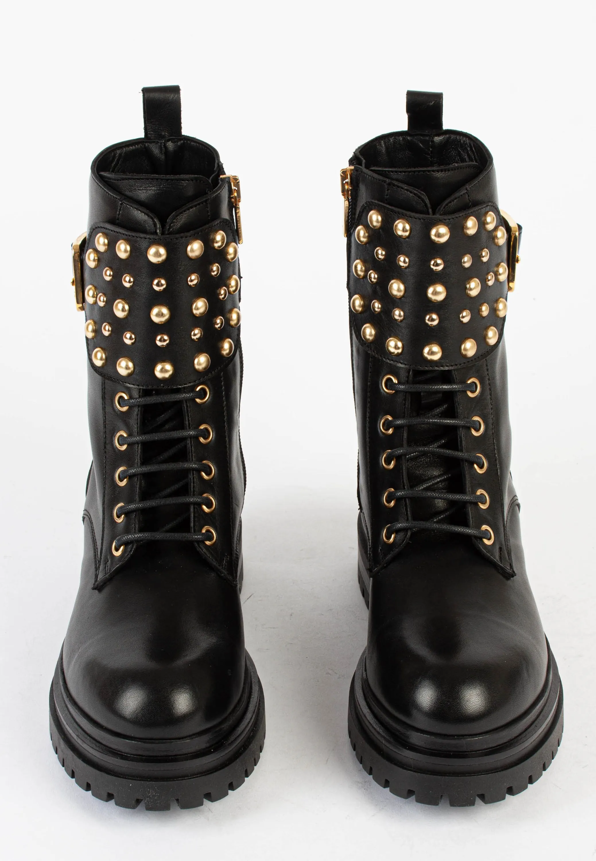 Bentley Black Combat Boots