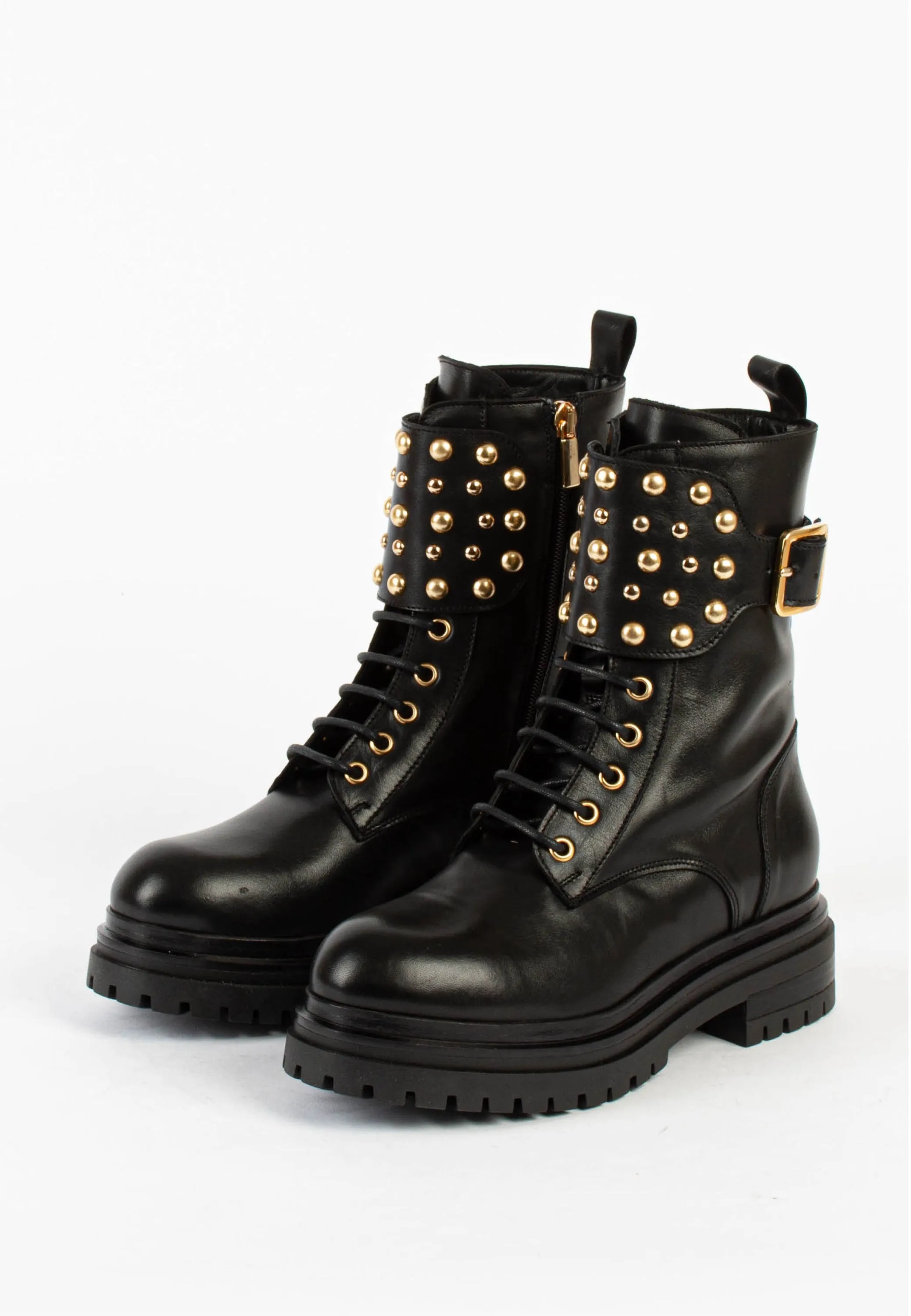 Bentley Black Combat Boots