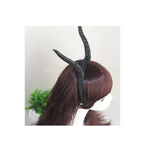 Black Antelope Horn Headband Cosplay