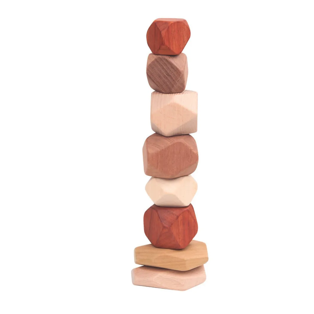 Discoveroo Exotic Woods Stacking Stones