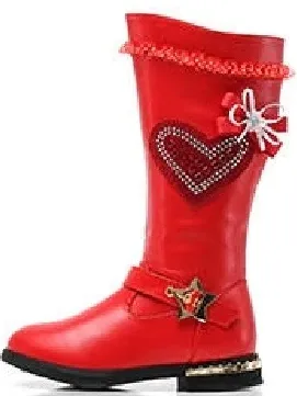 Girls Heart and Rhinestones Boots by Liv and Mia