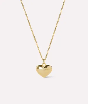 Gold Heart Necklace - Lev Small