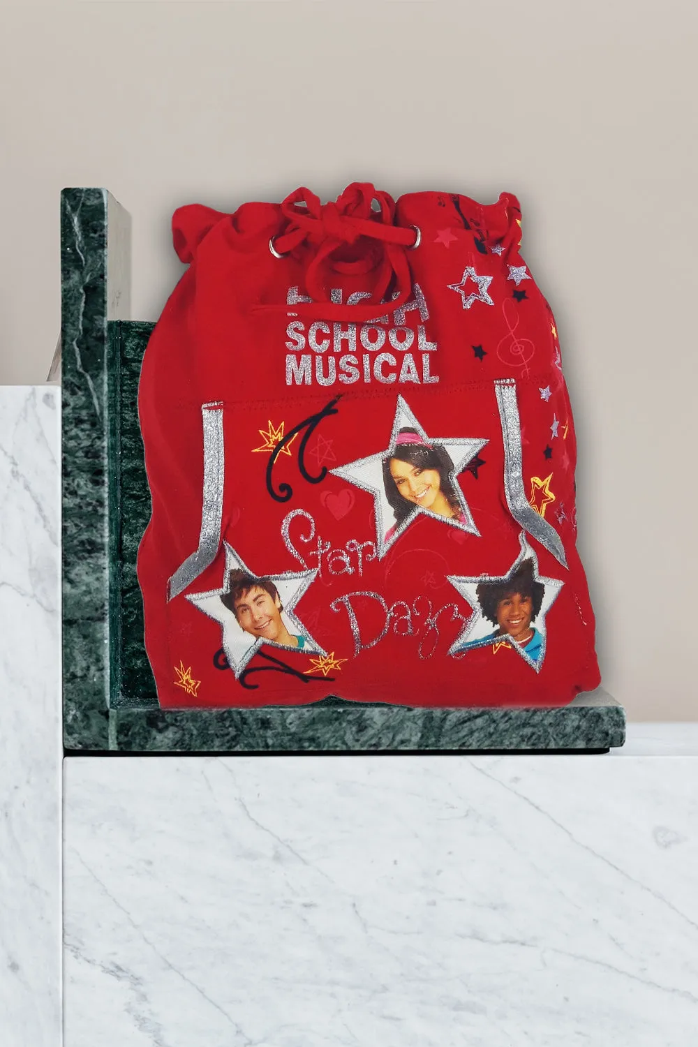 High School Musical Red Drawstring Bag