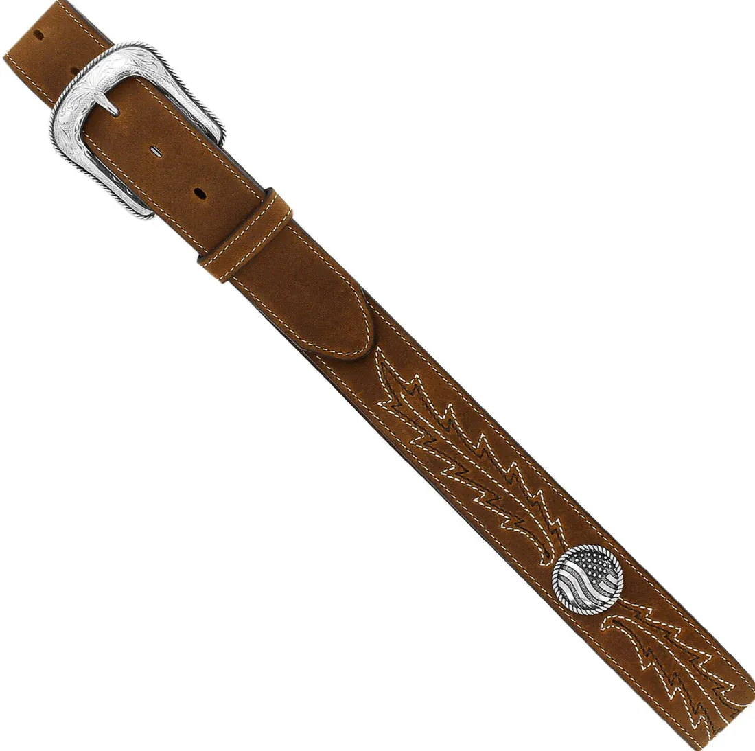Justin Men's Caddo Leather Brown Belt