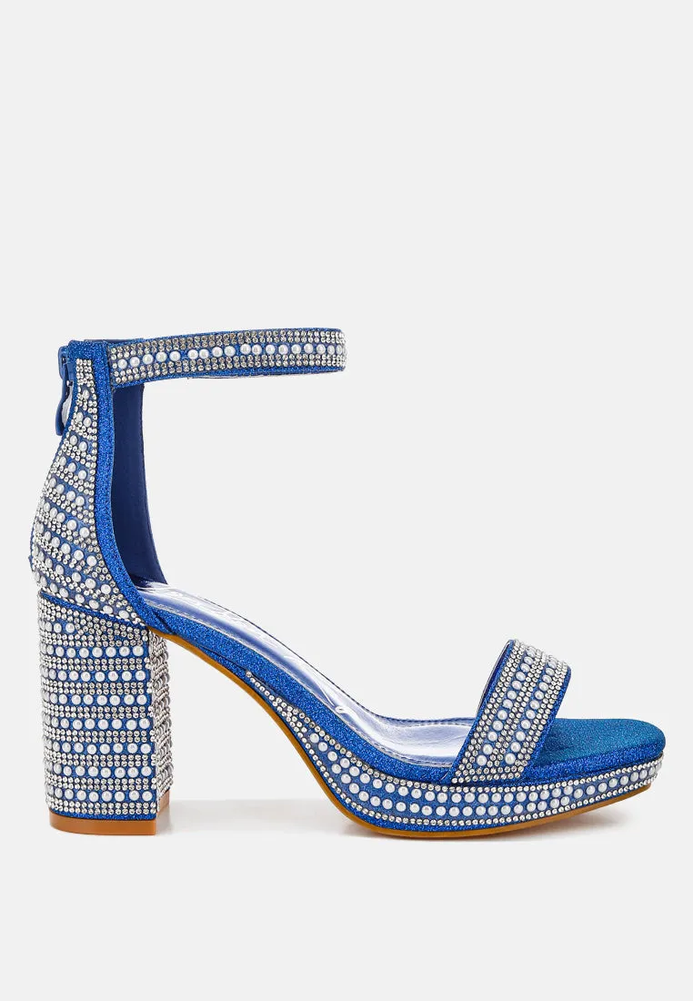 Mejuri Rhinestones And Pearl Embellished Sandals