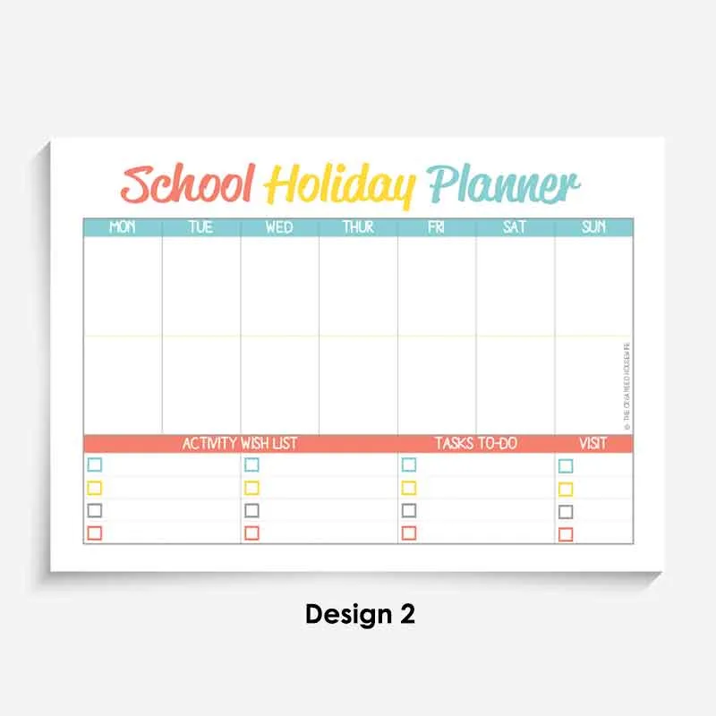 School Holiday Planner