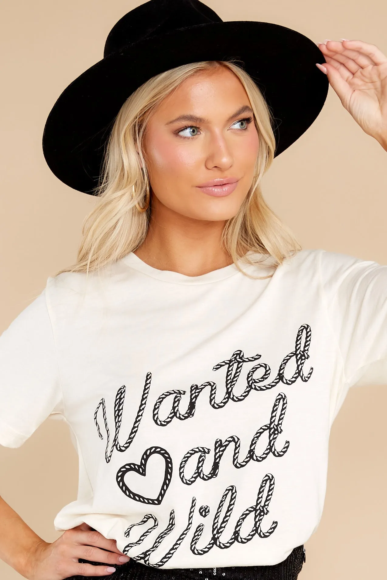 Wanted And Wild Sand Tee