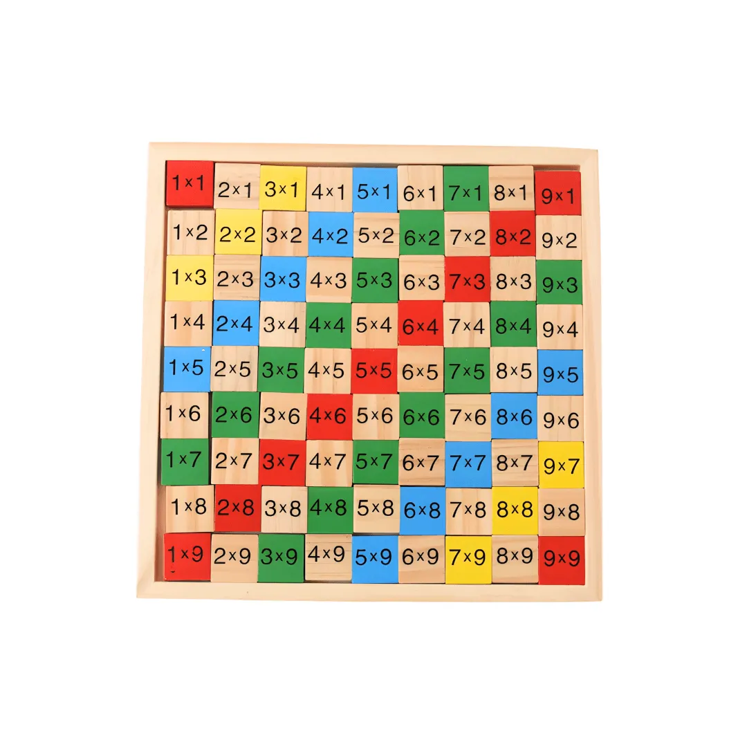 Wooden Multiplication Table Board Game for Kids