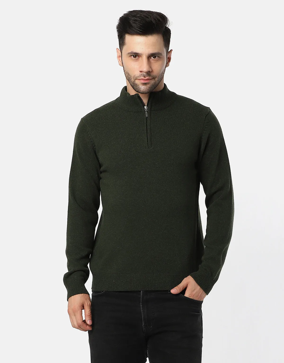 Woolen T-Neck Sweater For Men