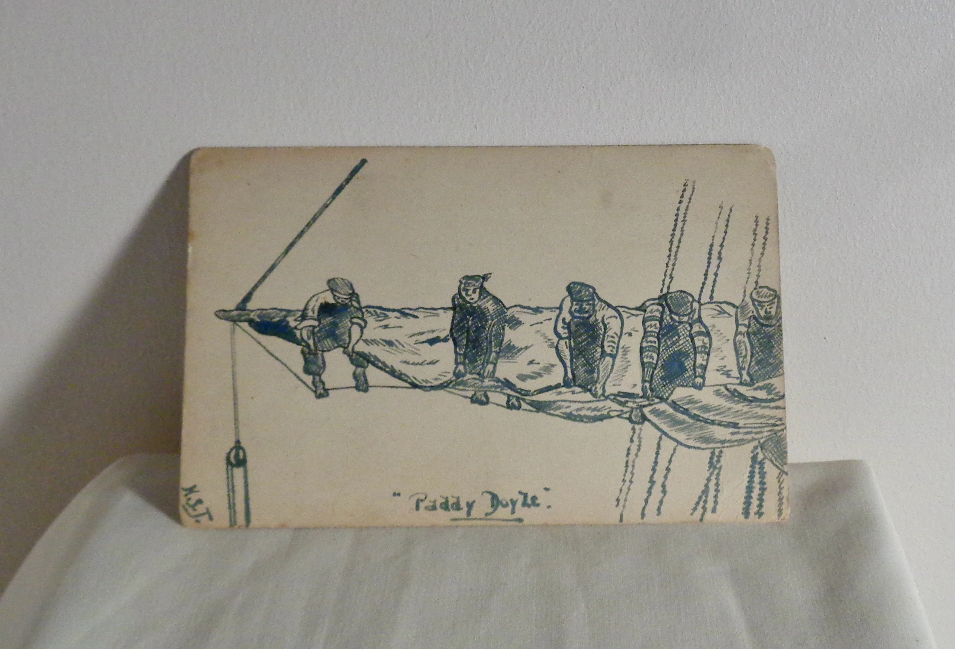 WW1 Paddy Doyle Sea Shanty Sailing Boat Postcard