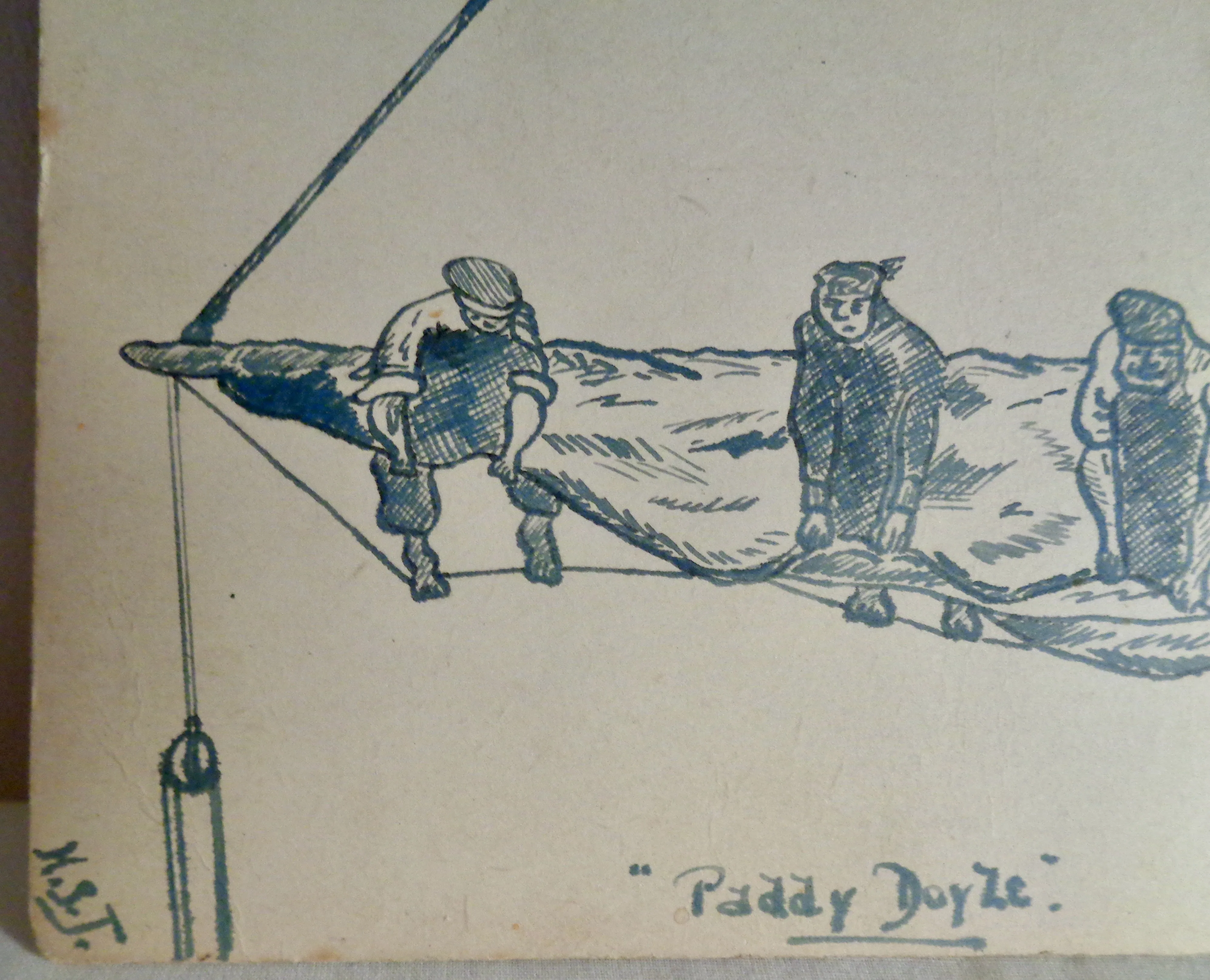 WW1 Paddy Doyle Sea Shanty Sailing Boat Postcard