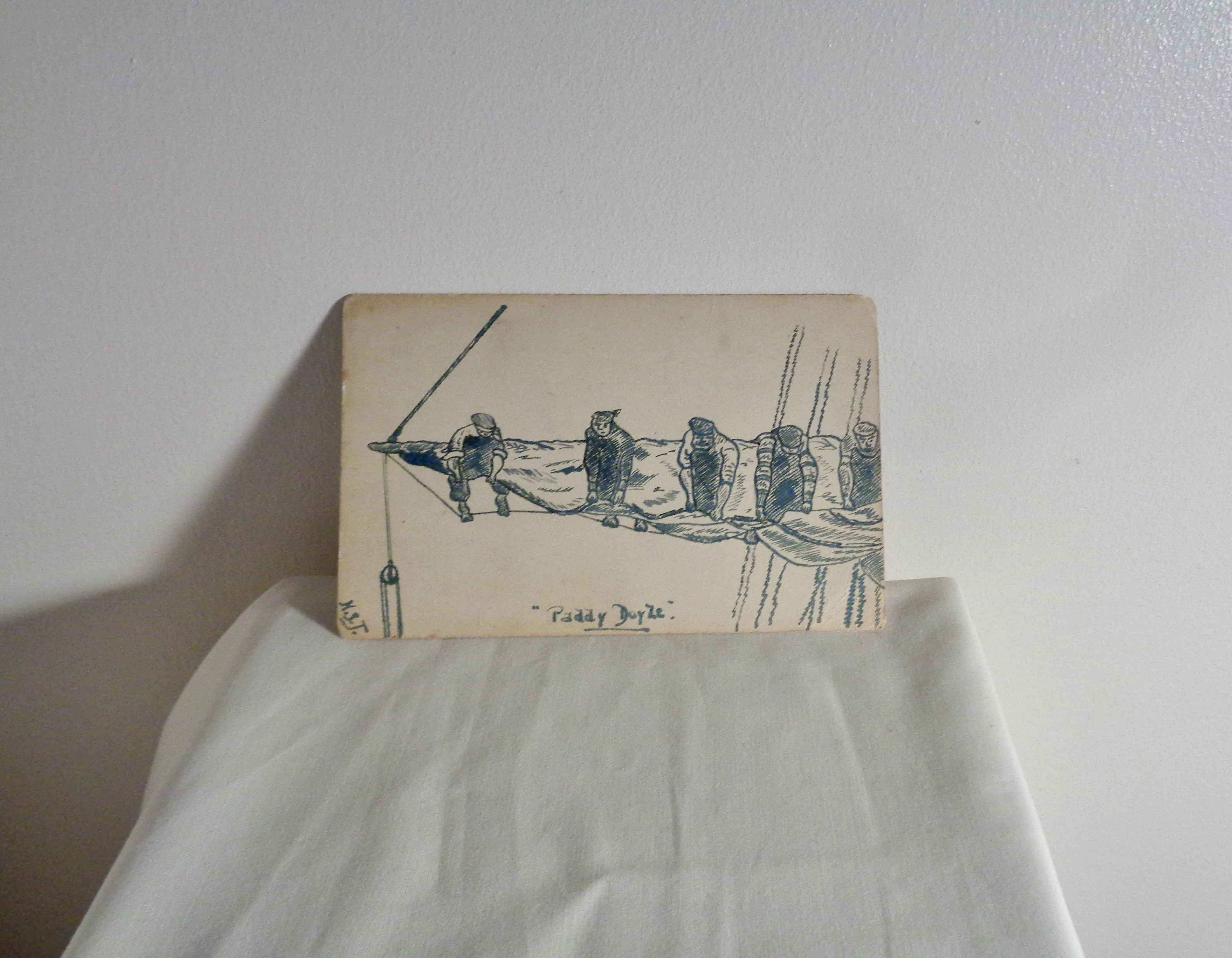 WW1 Paddy Doyle Sea Shanty Sailing Boat Postcard